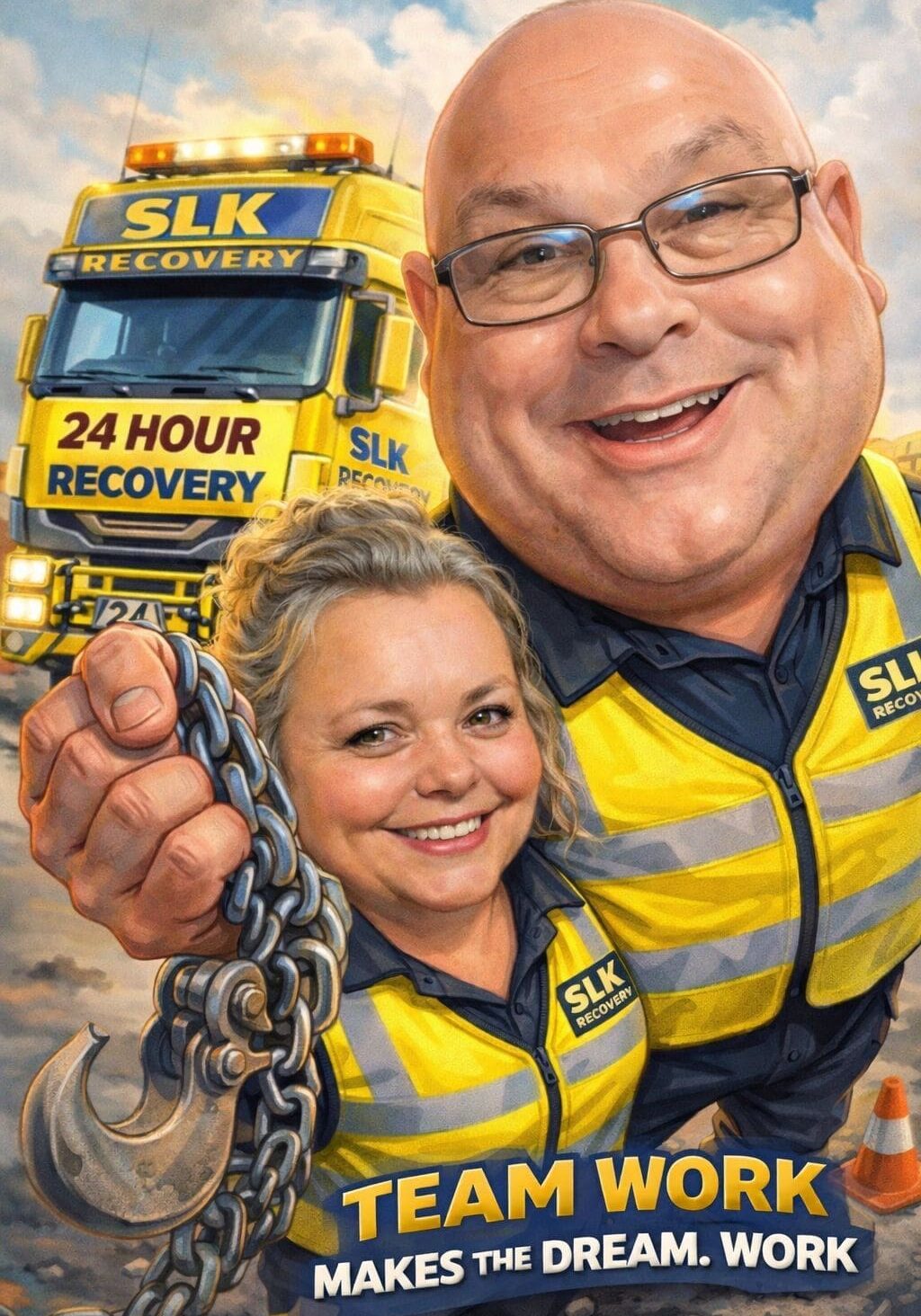 Vehicle recovery in Huddersfield Husband and Wife team photo